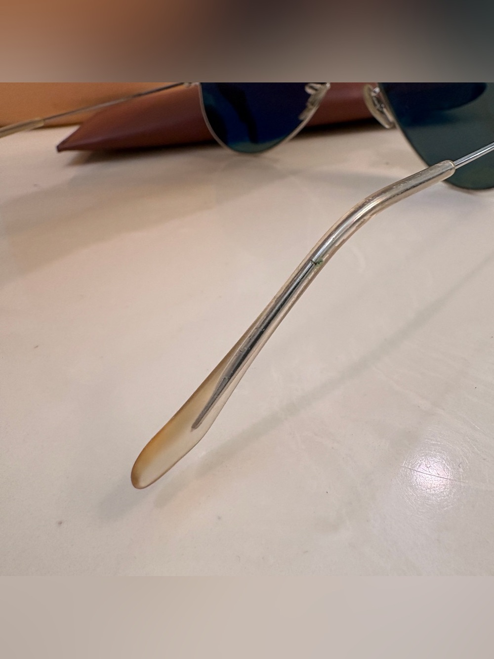 Ray-Ban Aviator Sunglasses - Silver Frame, Green Lenses - Picture 4 of 8